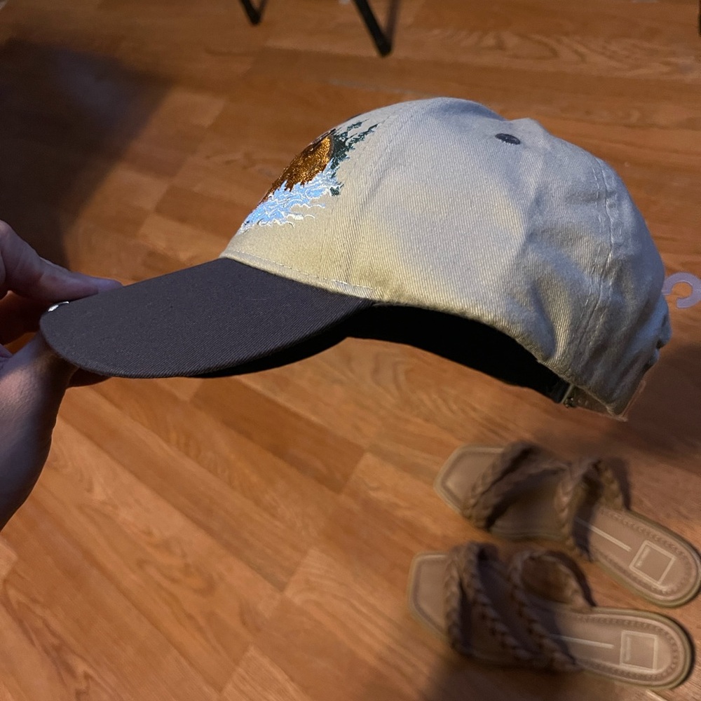 Alaska Embroidered Cap with Bear and Fish Design - Picture 9 of 11